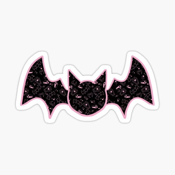 Item preview, Draculaura Pink - Pastel Goth Vampire with Fangs Coffins Bats Tiling Design designed and sold by SnowAfterFyre.