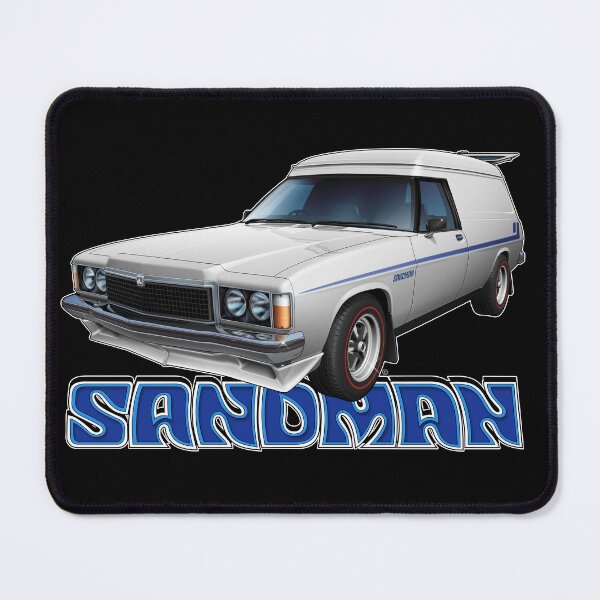 Item preview, Illustrated HZ Holden Sandman Panel Van, White w/ blue designed and sold by tshirtgarage.