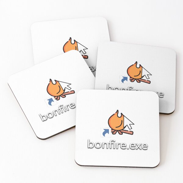 Item preview, bonfire.exe desktop shortcut pointer | for campers people designed and sold by CodingStore  ★★★★★.