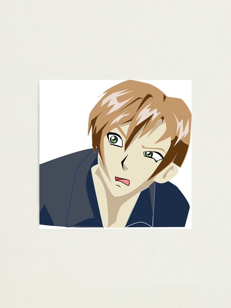 Confused Anime Boy Photographic Print By Claudiocmb Redbubble