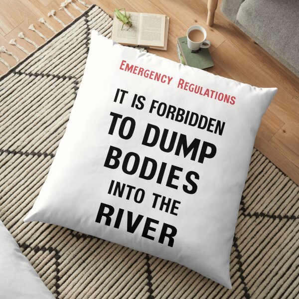 BODIES TEXT ONLY Floor Pillow
