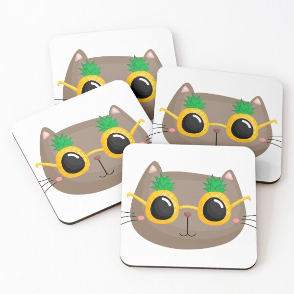 Item preview, Cute Pineapple Cat, Anatomy of a pineapple designed and sold by MamaSweetea.