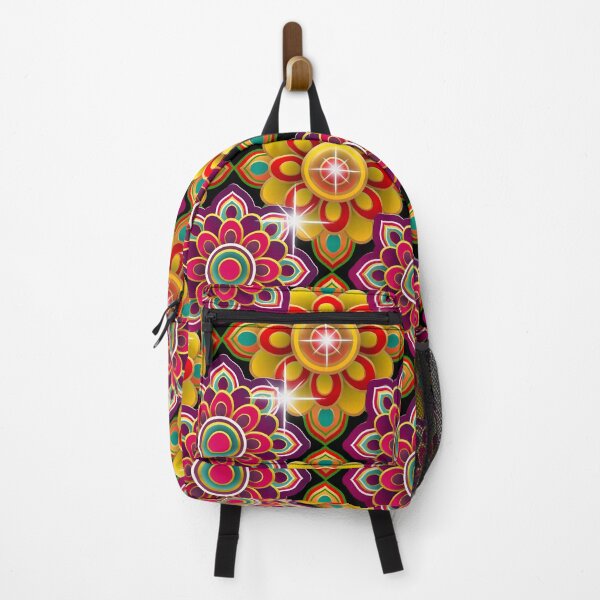 Item preview, A vibrant Morrocan inspired repeating floral tile pattern designed and sold by Wonder & Whimsy.