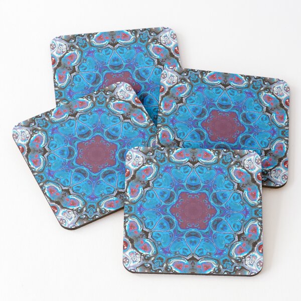 Item preview, 43181 - Blue and Maroon Water Kaleidoscope Design designed and sold by 44scarab.