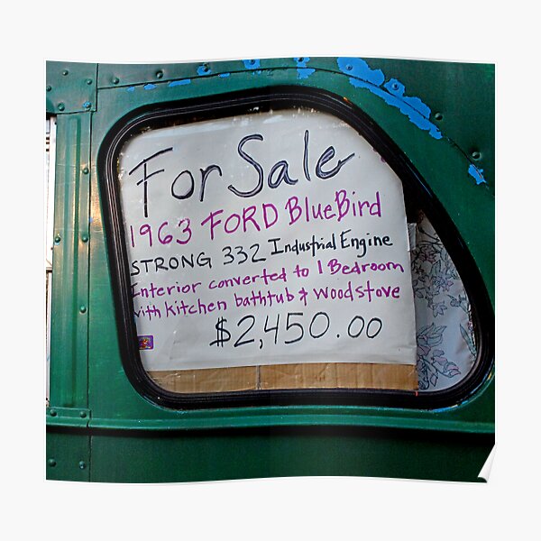 Magic Bus for sale, Grass Valley, CA Póster