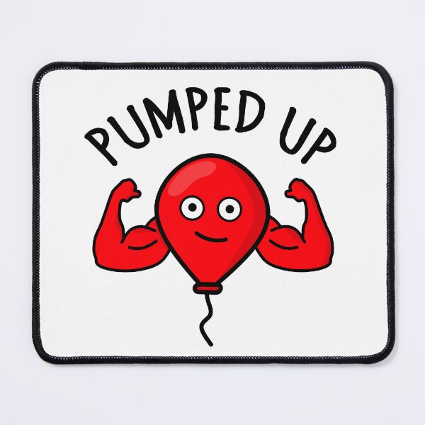Item preview, Pumped up balloon, fitness pun designed and sold by EnzoVectorism.