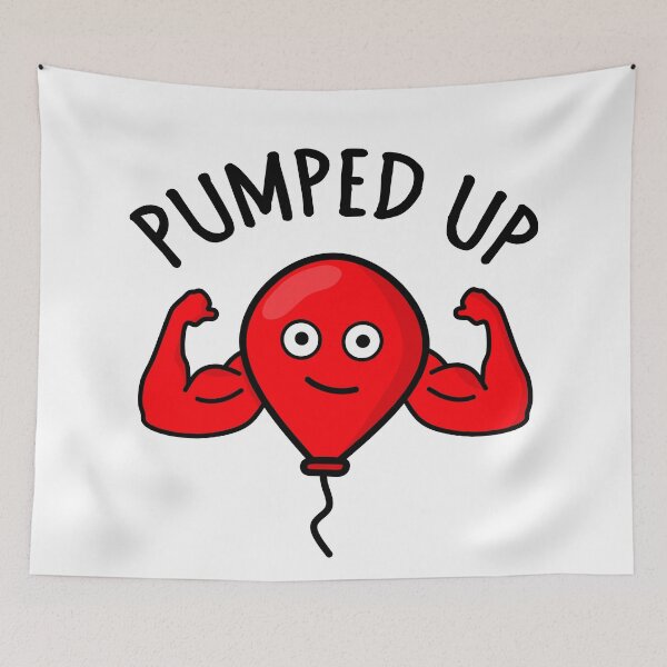 Item preview, Pumped up balloon, fitness pun designed and sold by EnzoVectorism.