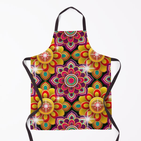 Item preview, A vibrant Morrocan inspired repeating floral tile pattern designed and sold by ditzy-designs.