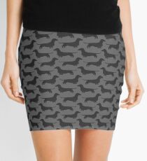 Dachshund Silhouette(s) Mini Skirt