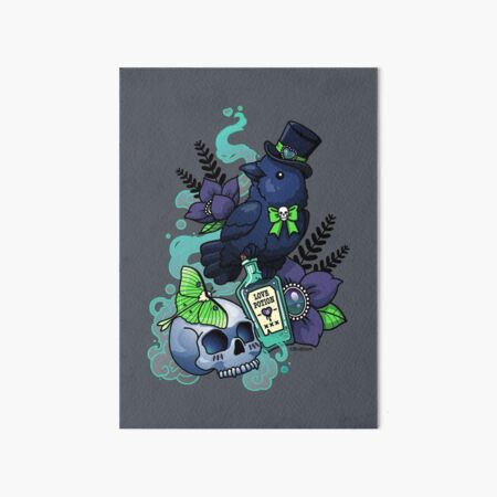 Chubby Mr. Raven Art Board Print