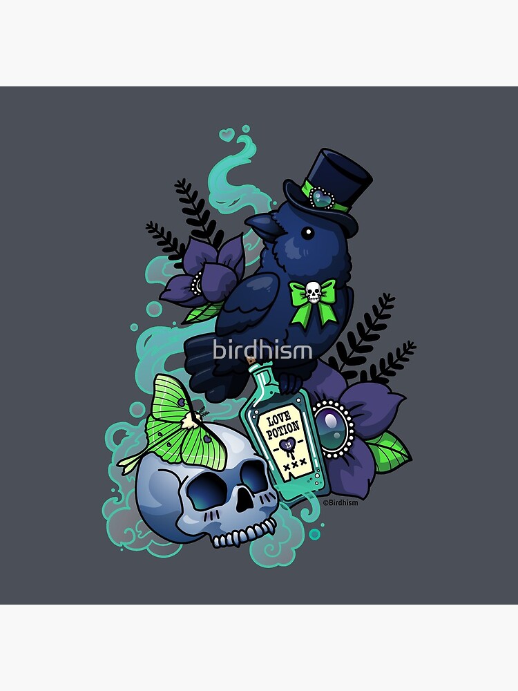 Chubby Mr. Raven by birdhism