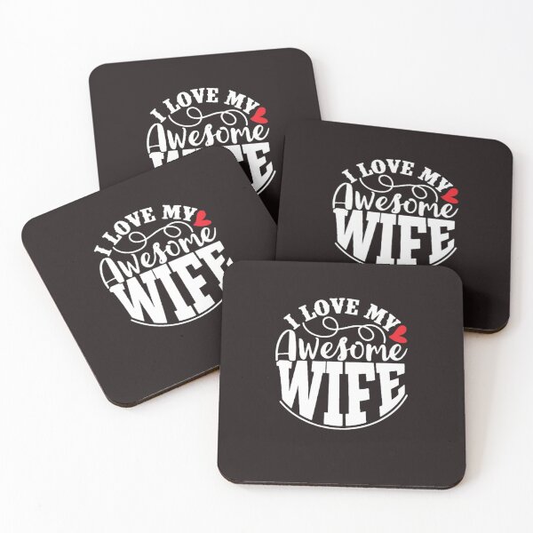 Item preview, Copy of I Love My Awesome Wife Awesome Husband Valentine's Day Gifts Valentine's Day Gifts designed and sold by Sophistical.