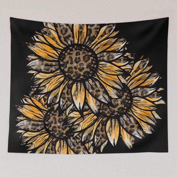 Item preview, Sunflowers In Yellow And Leopard Design  designed and sold by handsoftime2020.