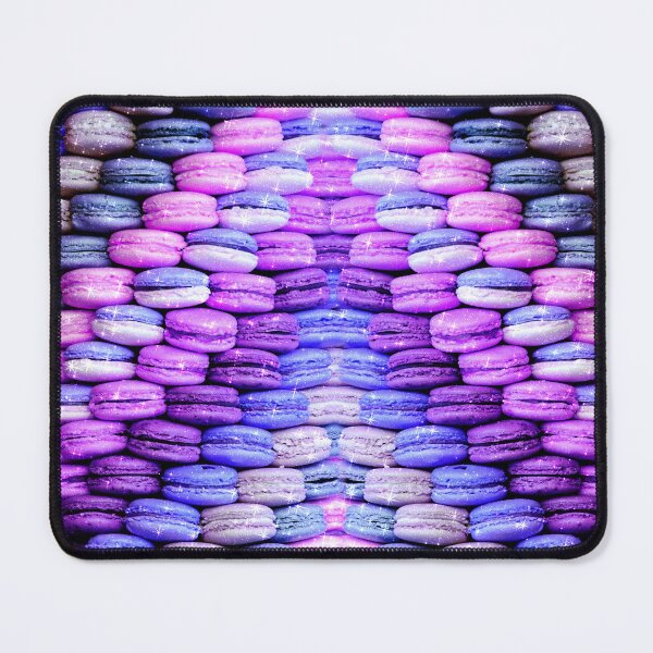 Item preview, Macarons Tower stripes Pastry Pattern Galaxy Blue Purple designed and sold by Jolly-Yosei.