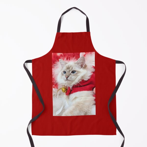 Item preview, Lynx ragdoll santa stocking Christmas kitten designed and sold by Fluffycat2020.