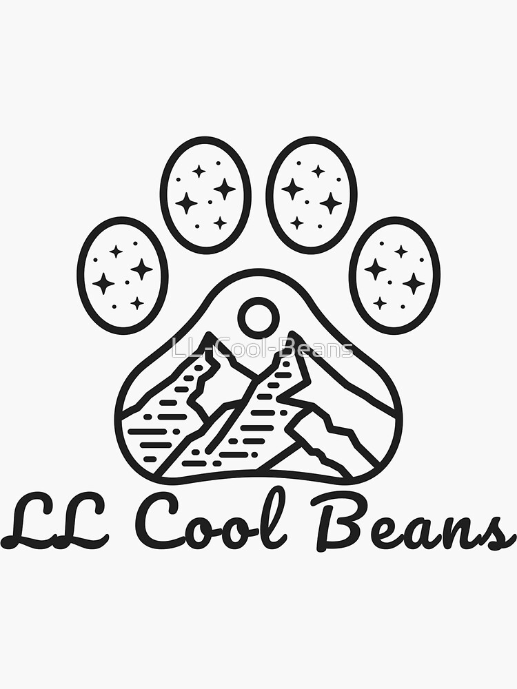 ll-cool-beans-logo-sticker-for-sale-by-ll-cool-beans-redbubble