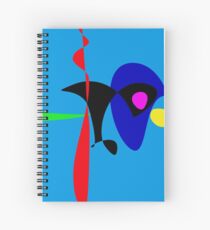 Abstract Expressionism Simple Digital Art Spiral Notebook