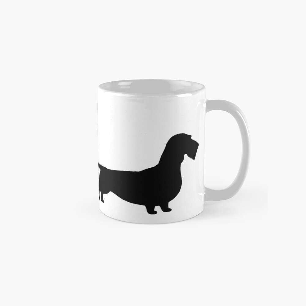 Wire Haired Dachshund Silhouette S Mug By Shortcoffee Redbubble