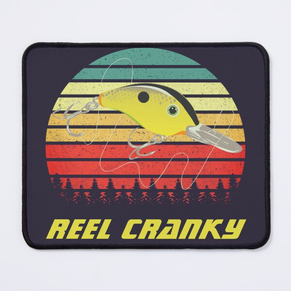 Item preview, Reel Cranky A Fishing Lure Pun Crankbait designed and sold by customgifts.