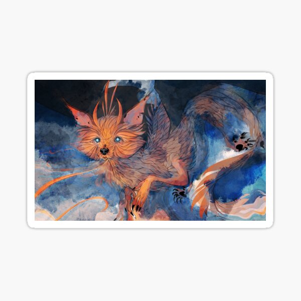 Yorkshire-Drache Sticker