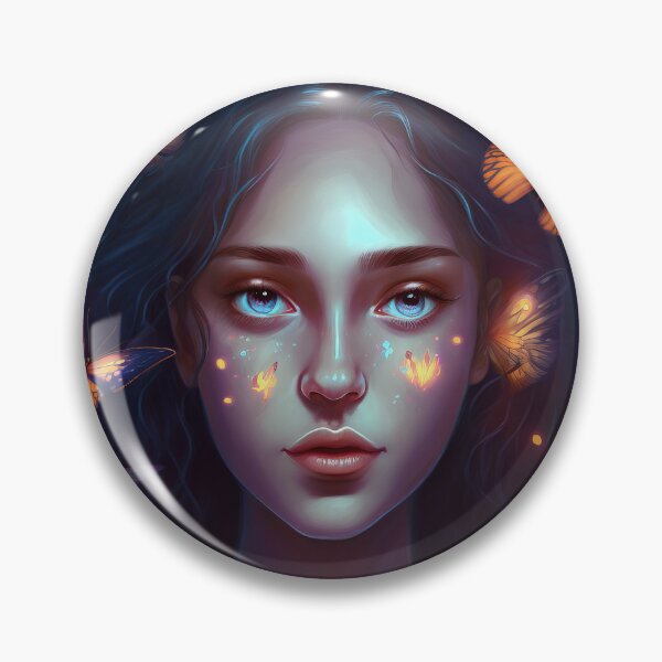 Item preview, Woman Surrounded by Glowing Butterflies designed and sold by Juliascutecornr.