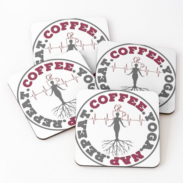 Item preview, YOGA COFFEE NAP REPEAT designed and sold by GAADesignz.