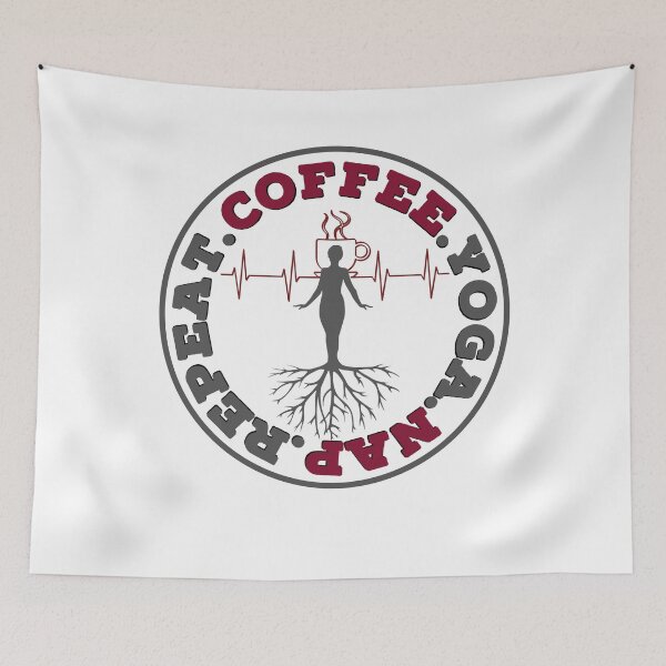 Item preview, YOGA COFFEE NAP REPEAT designed and sold by GAADesignz.