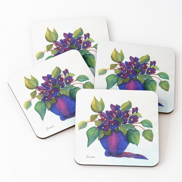 Item preview, NINNY'S PURPLE VIOLETS      (Square) designed and sold by ShireenJackson.