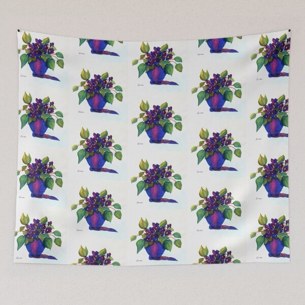 Item preview, NINNY'S PURPLE VIOLETS      (Square) designed and sold by ShireenJackson.