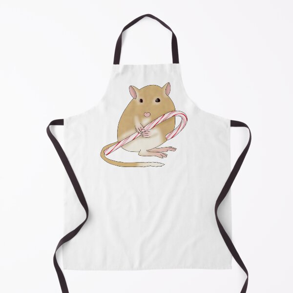 Item preview, Cute golden gerbil with a candy cane designed and sold by Becky-Marie.