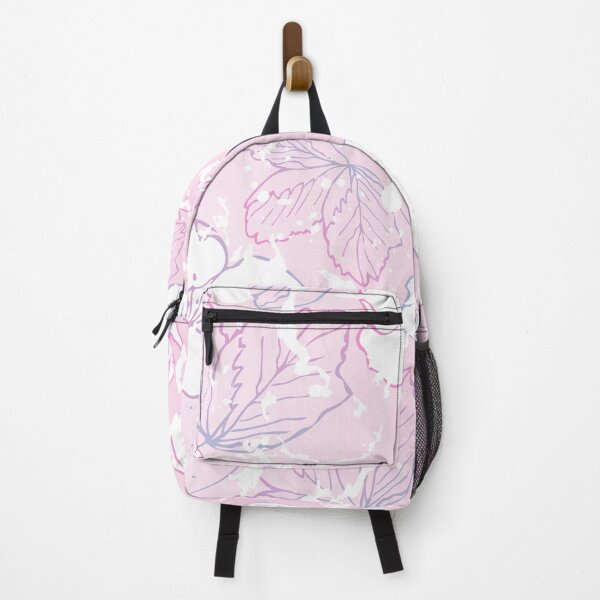 Item preview, Pink strawberries and leaves pattern designed and sold by dibartstudio.