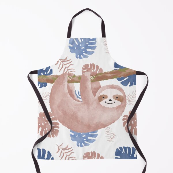 Item preview, Watercolor sloth and tropical leaves designed and sold by Aleksse.