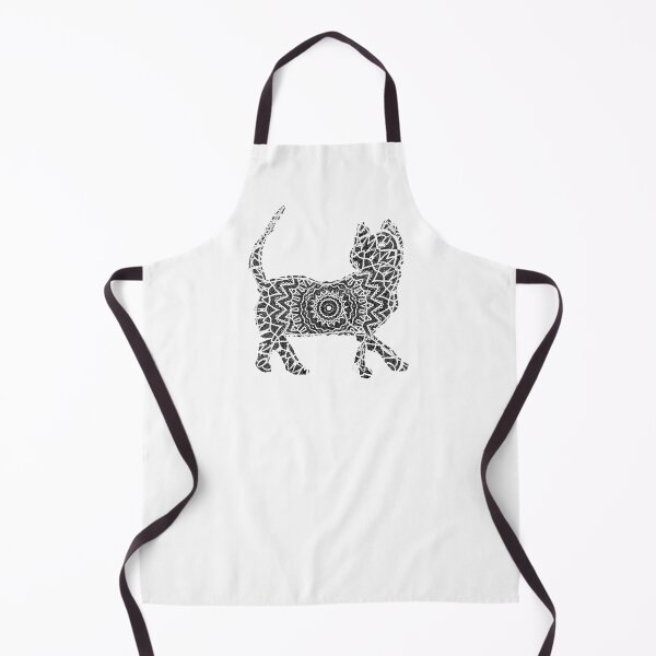 Item preview, Black mandala cat designed and sold by spiritual-tee.