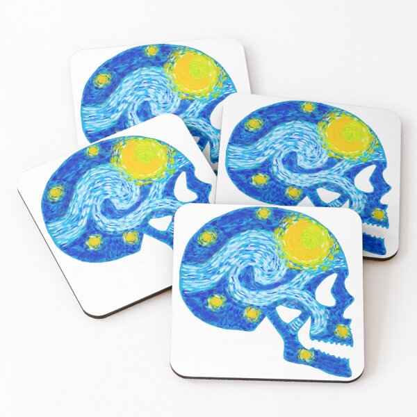 Item preview, Starry night skull designed and sold by Allartwork.