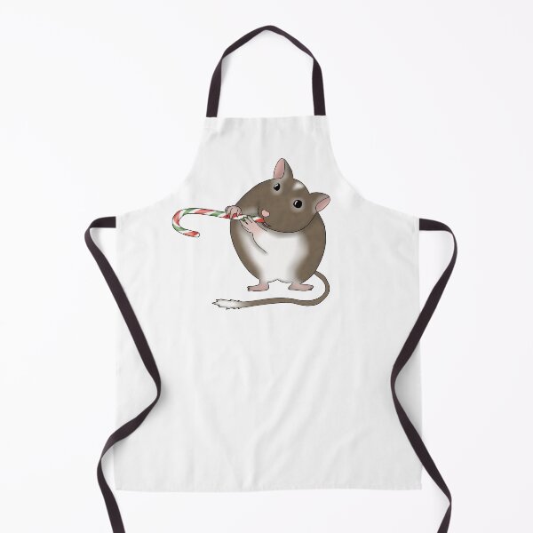 Item preview, Cute brown gerbil with a candy cane designed and sold by Becky-Marie.