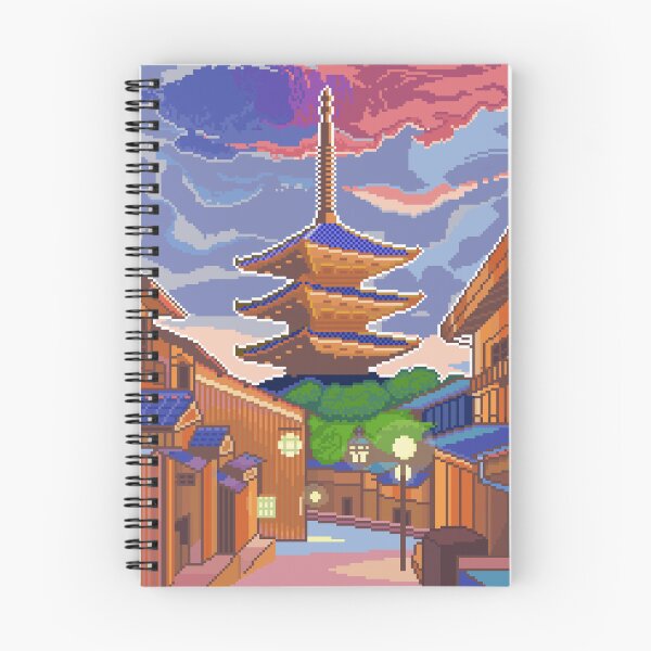 Artikelvorschau, Japan Tempel Pixelart entworfen und verkauft von Emma-Phantom.