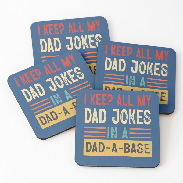 Item preview, I Keep All My Dad Jokes In A Dad-A-Base Vintage Fathers Day T-Shirt designed and sold by LiteforART.