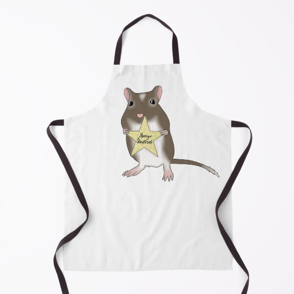 Item preview, Cute brown gerbil says merry Christmas designed and sold by Becky-Marie.