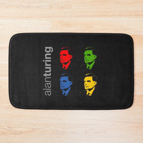Item preview, Quadrichrome Alan Turing portrait poster  designed and sold by CMYKStudio.