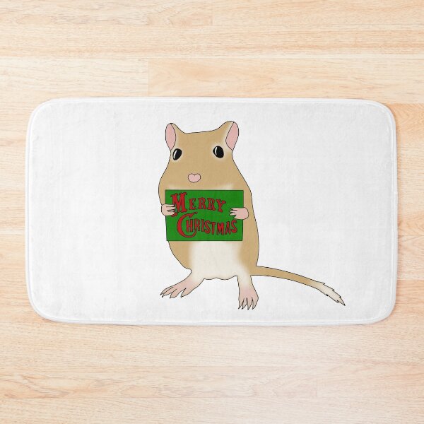Item preview, Cute golden gerbil says merry Christmas  designed and sold by Becky-Marie.