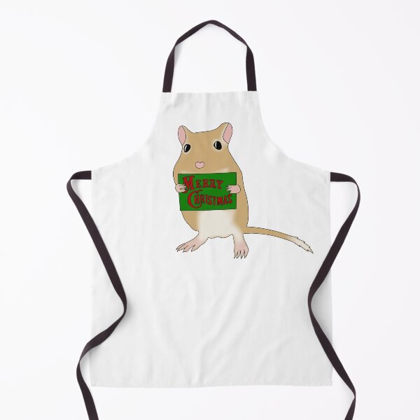 Item preview, Cute golden gerbil says merry Christmas designed and sold by Becky-Marie.