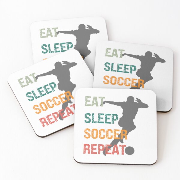Item preview, Eat Sleep Soccer Repeat Game Fan designed and sold by PRINYOS.