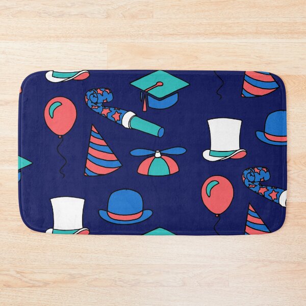 Item preview, Party supplies 1 (blue green red, blue background) designed and sold by MentaLee.