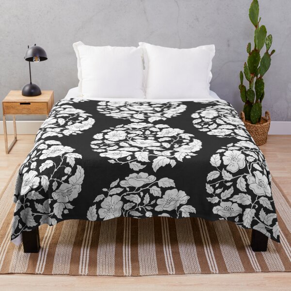 Item preview, A Circle Made Of Gathering White Flowers, Monochrome designed and sold by Tasha-design.