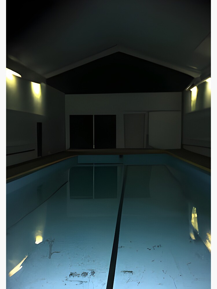 The Pool Rooms - Liminal Space - Horror Creepy Framed Art Print for Sale  by DanTheManDan