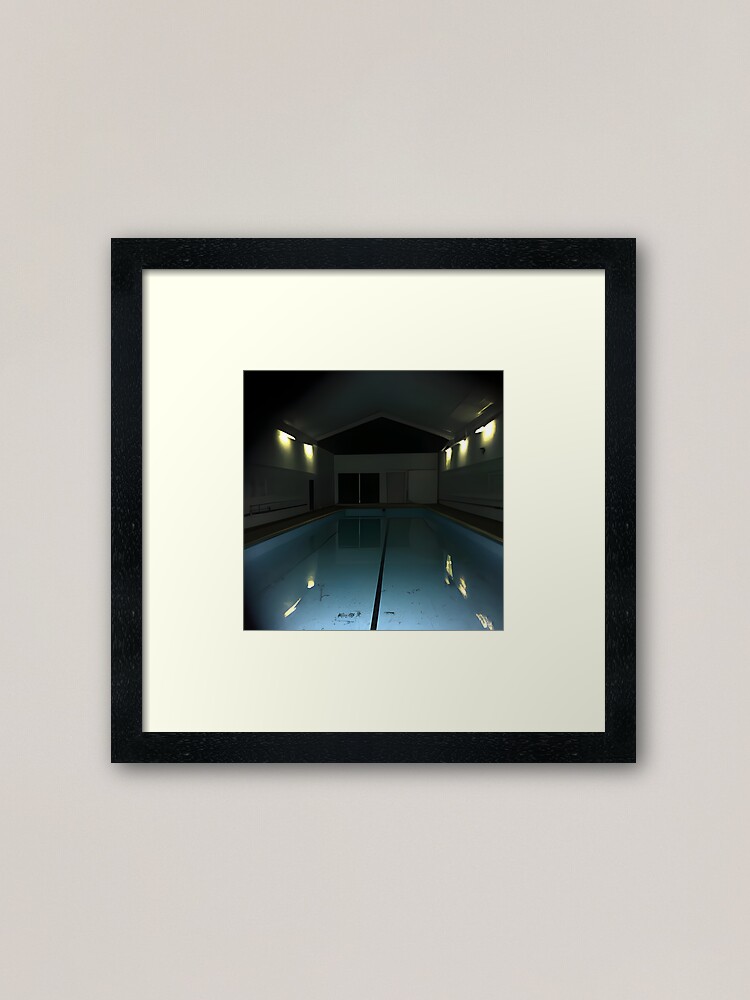 The Pool Rooms - Liminal Space - Horror Creepy Framed Art Print for Sale  by DanTheManDan
