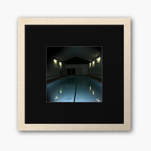 KREA - Creepy, Eerie photo of a liminal space room with large pool filled  with water, backrooms, 4K