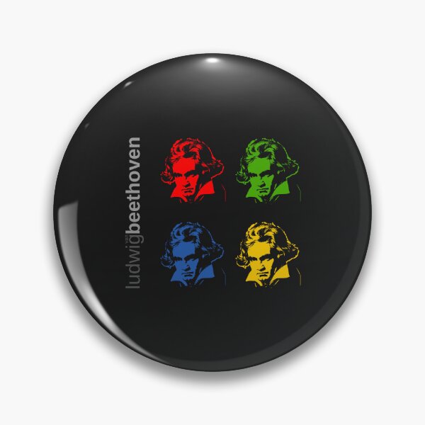 Item preview, Quadrichrome Ludwig van Beethoven portrait poster  designed and sold by CMYKStudio.