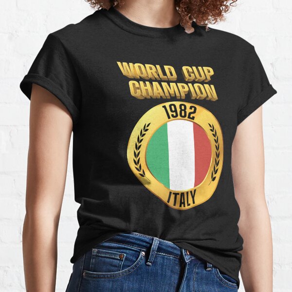 italy 1982 world cup winners retro football shirt