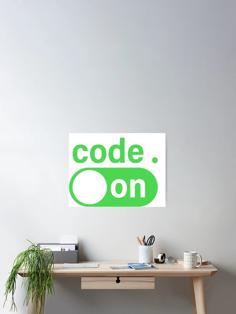 Thumbnail 2 of 3, Poster, Code On designed and sold by ScienceCorner.